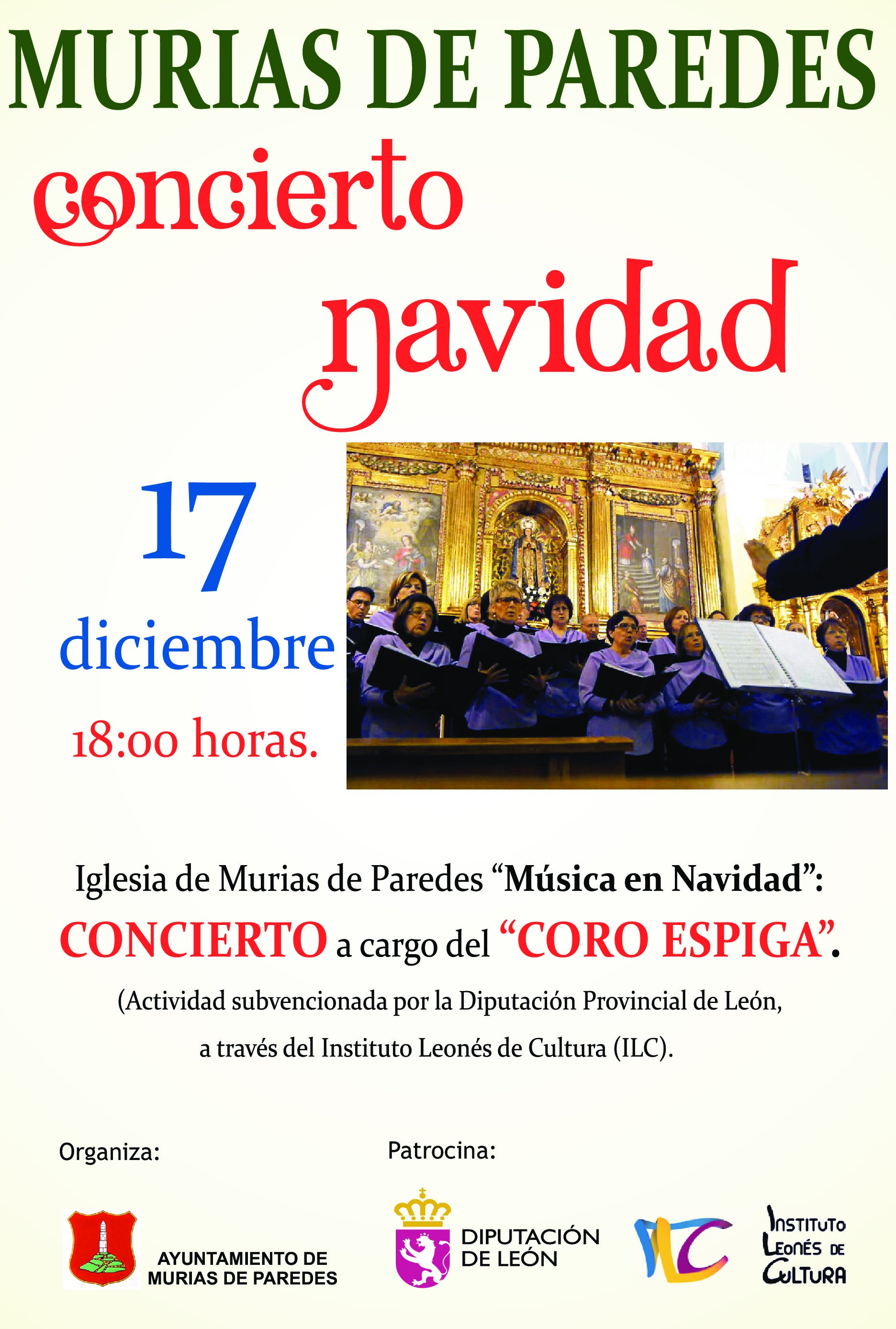 CONCIERTO DEL CORO ESPIGA EN LA IGLESIA DE MURIAS DE PAREDES